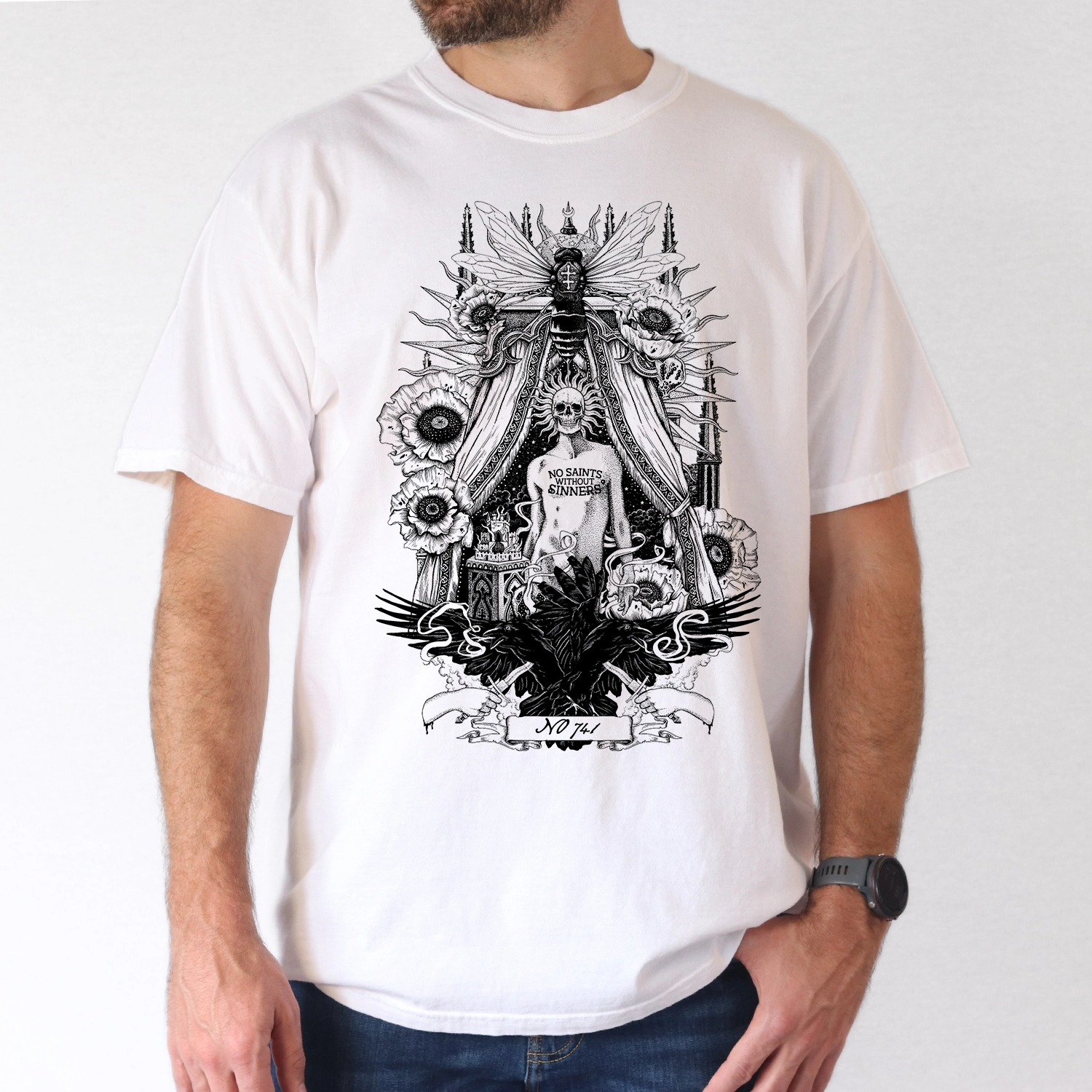 Tricou Bărbați – No Saints, Only Sinners
